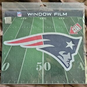 NFL Patriots Window Film Decal 5.5" x 11.5"